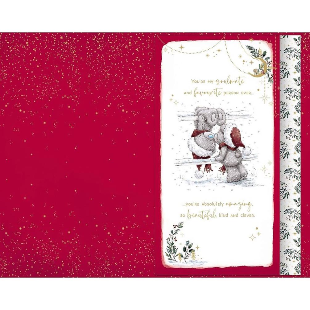 Lovely Fiancee Handmade Me to You Bear Christmas Card Extra Image 1